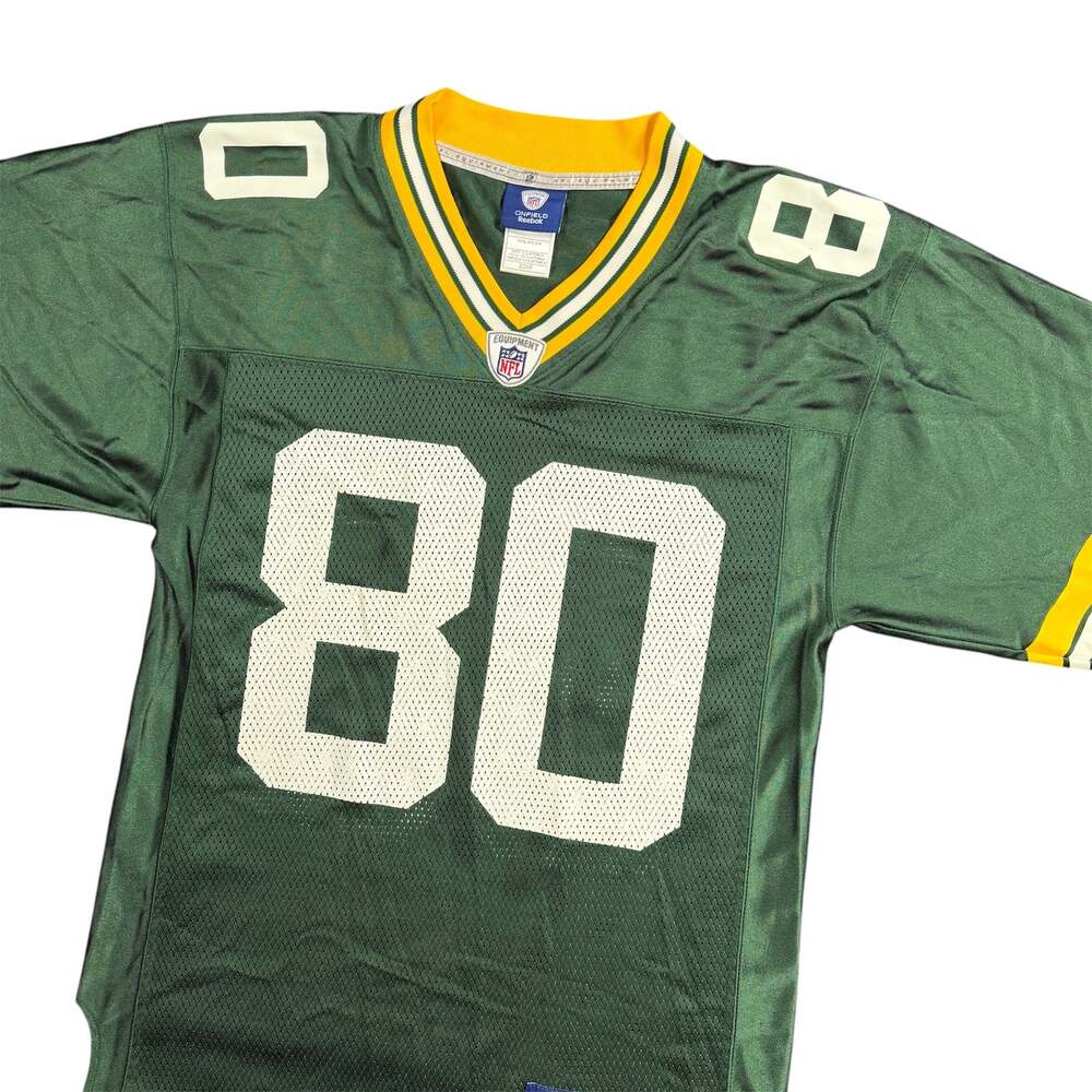 Green Bay Packers Donald Driver #80 Men's Small Reebok NFL Football Jersey Green